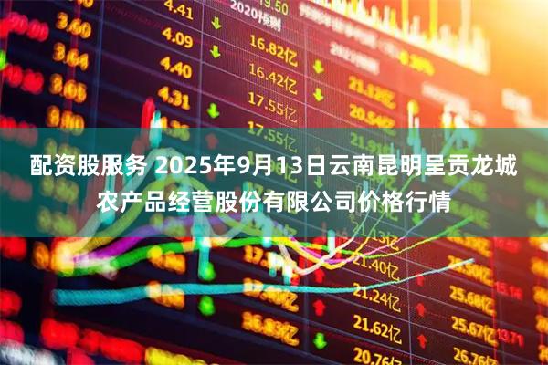 配资股服务 2025年9月13日云南昆明呈贡龙城农产品经营股份有限公司价格行情